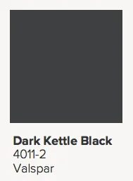 Valspar Dark Kettle Black Paint Color