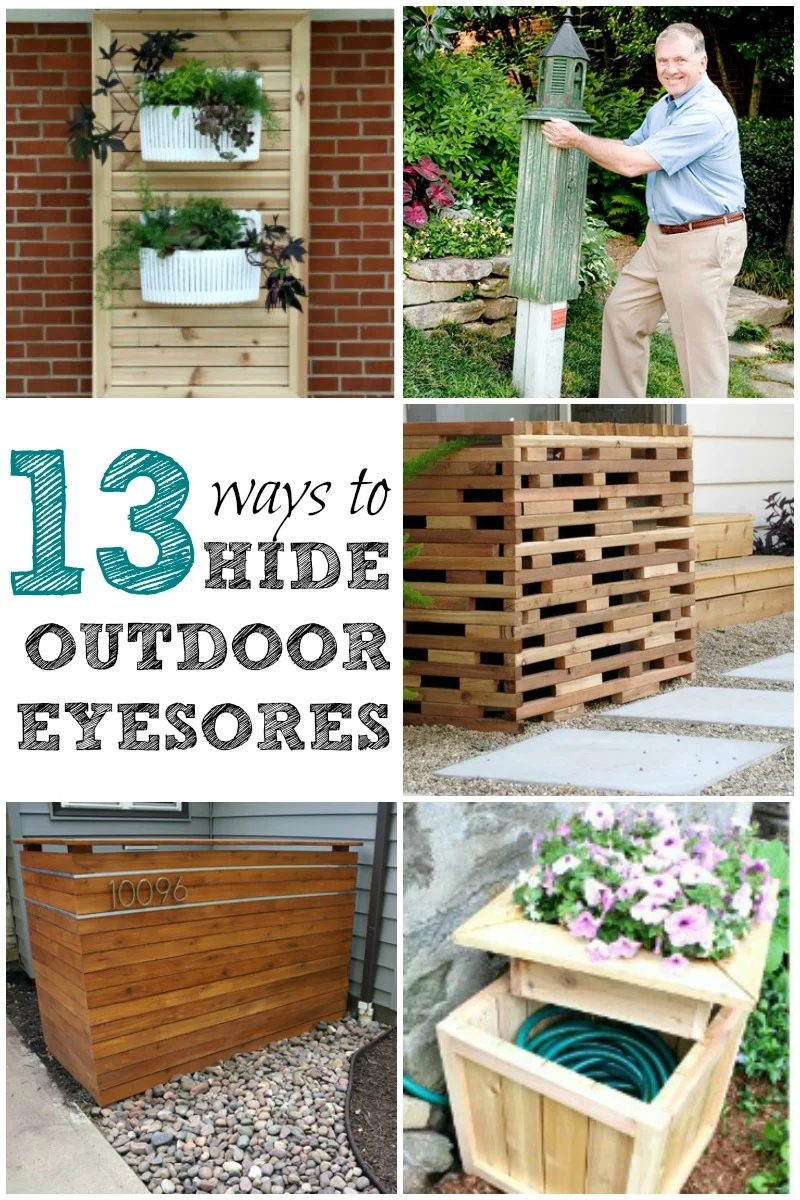 ways to hide outdoor eyesores