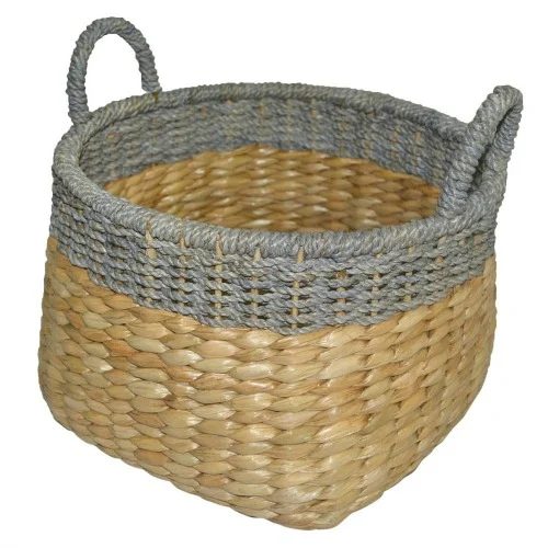 Brick Fireplace Facelift, Seagrass Wicker Basket