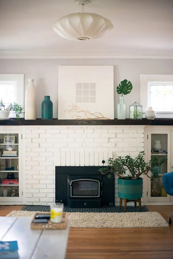 Brick Fireplace Facelift