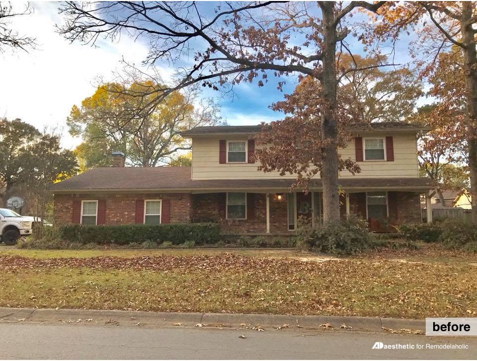 Before | Colonial Porch Curb Appeal options and Inspiration (with columns and railing)