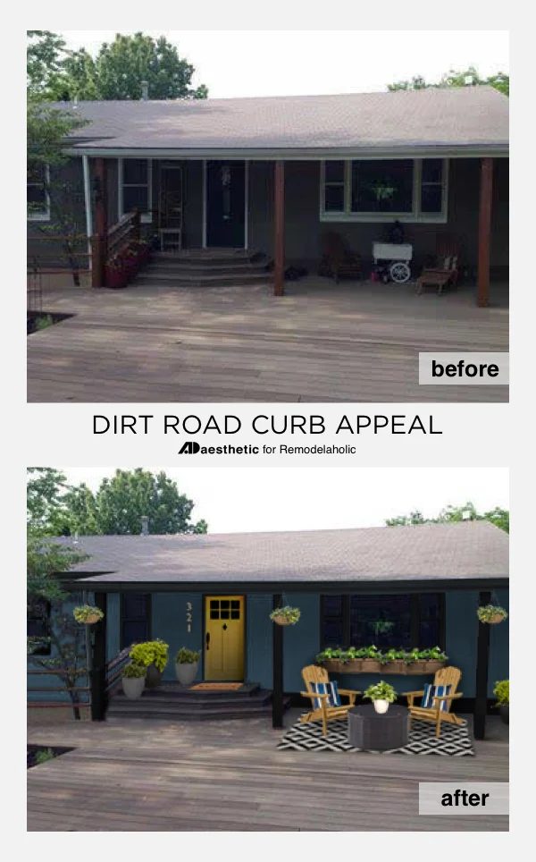Curb Appeal for a Dark Home Exterior | Create striking, modern curb appeal for a dark home exterior with these tips. Great for situations where crisp white or bright colors aren't 