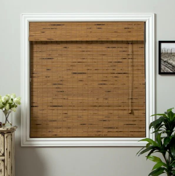 Fireplace Builtins Bamboo Blinds