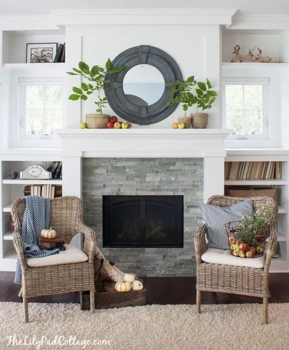 Fireplace Built-in Shelving Inspiration