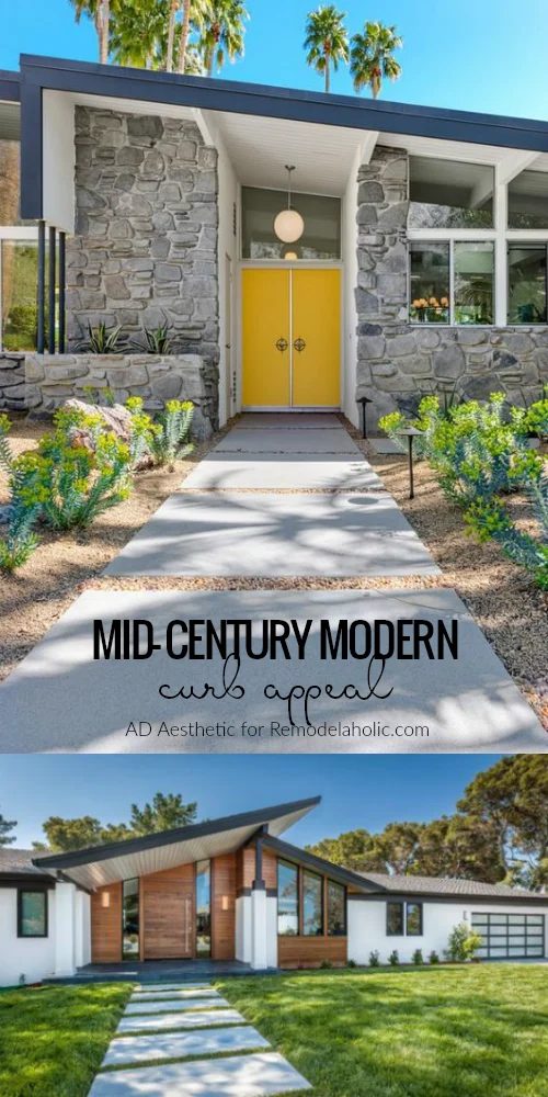 Mid Century Modern Curb Appeal Inspiration @Bekob