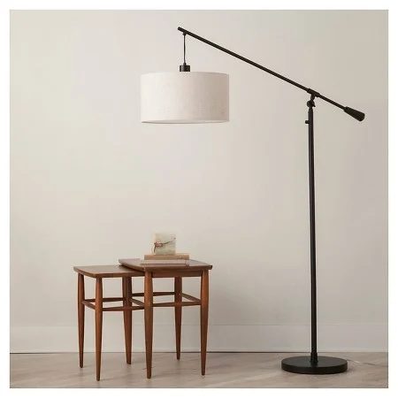 Neutral Living Room Pendant Floor Lamp