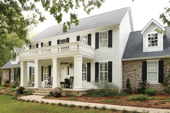 Adding curb appeal to a two story home