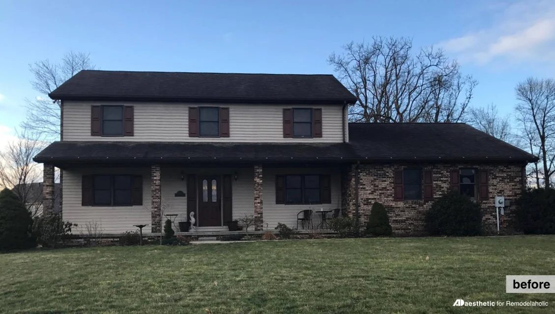 Before | Adding curb appeal to a two story home