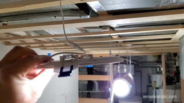 Thin Recessed Ceiling Lights For A Low Ceiling Basement Renovation With Shallow Clearance Framing #Bekob 01