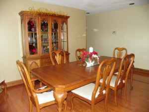 Refinished Dining Room Table and Chair Re-upholstery walkthrough (2)