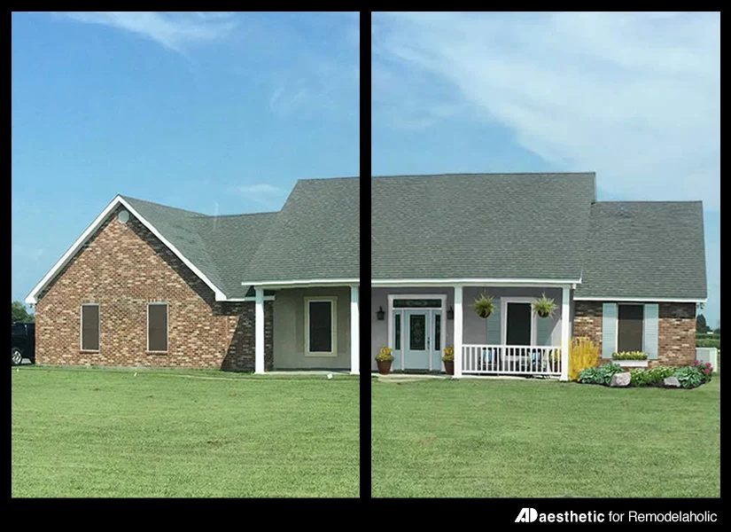 Adding Curb Appeal: The Blank Slate Brick Ranch