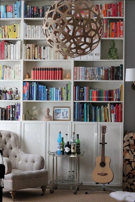 colorful library reading room
