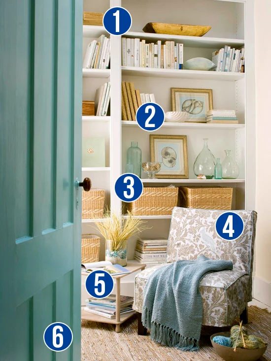 Get This Look: 6 Tips for a Relaxing Reading Nook from Bekob.com #getthislook #library