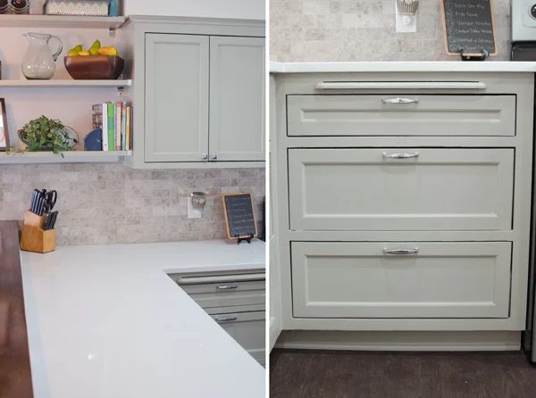 quartz countertops and painted cabinets, Ramblings from the Burbs on Bekob