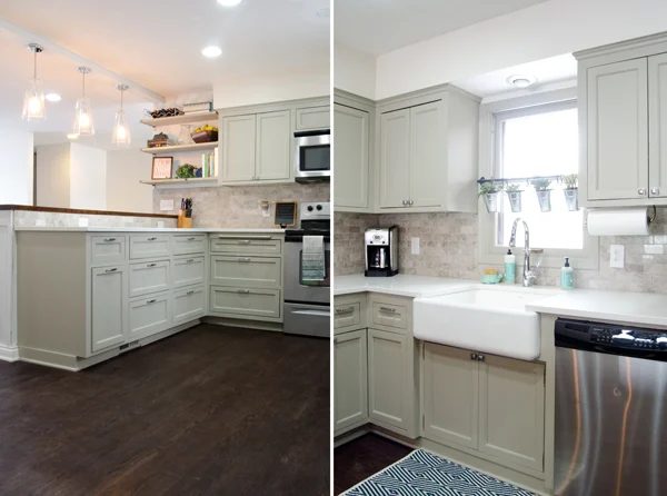 refinished wood floor in remodeled kitchen, Ramblings from the Burbs on Bekob