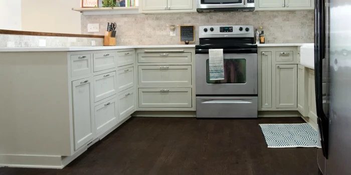 Remodeled Kitchen with Refinished Hardwood Floors