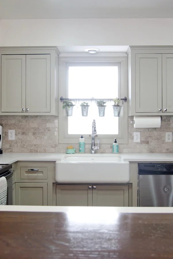 remodeled kitchen with apron sink, Ramblings from the Burbs on Bekob
