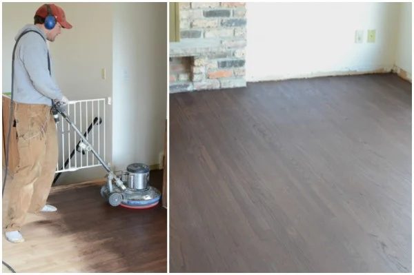 refinished hardwood floor with unique matte finish how-to, Ramblings from the Burbs on Bekob