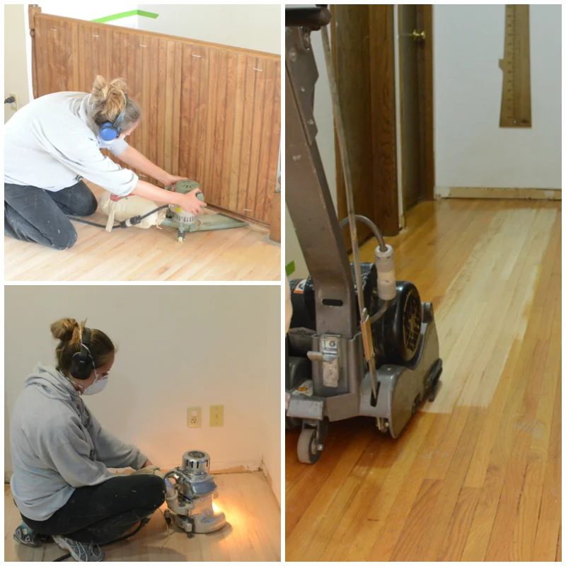 refinishing kitchen hardwood flooring, Ramblings from the Burbs on Bekob