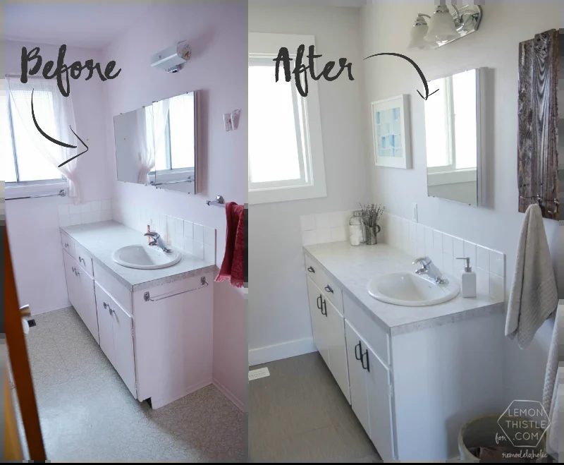 Handmade Bathroom Remodel on a modest-cost (and thoughts on renovating in phases)