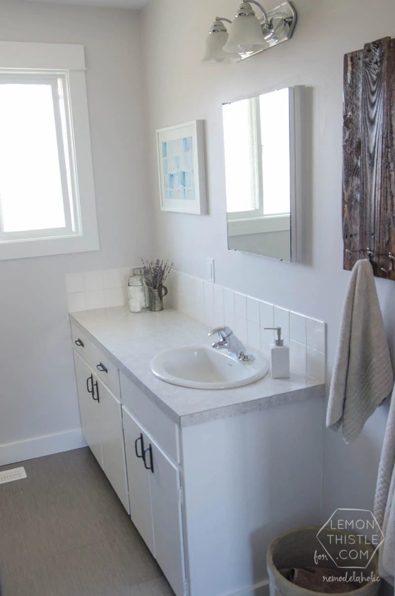 Handmade Bathroom Remodel on a modest-cost (and thoughts on renovating in phases)