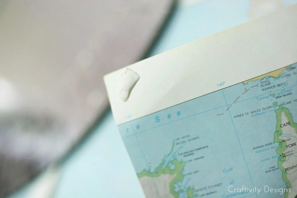 Renter Friendly Map Wall with No Tacks Required by Craftivity Designs for Bekob