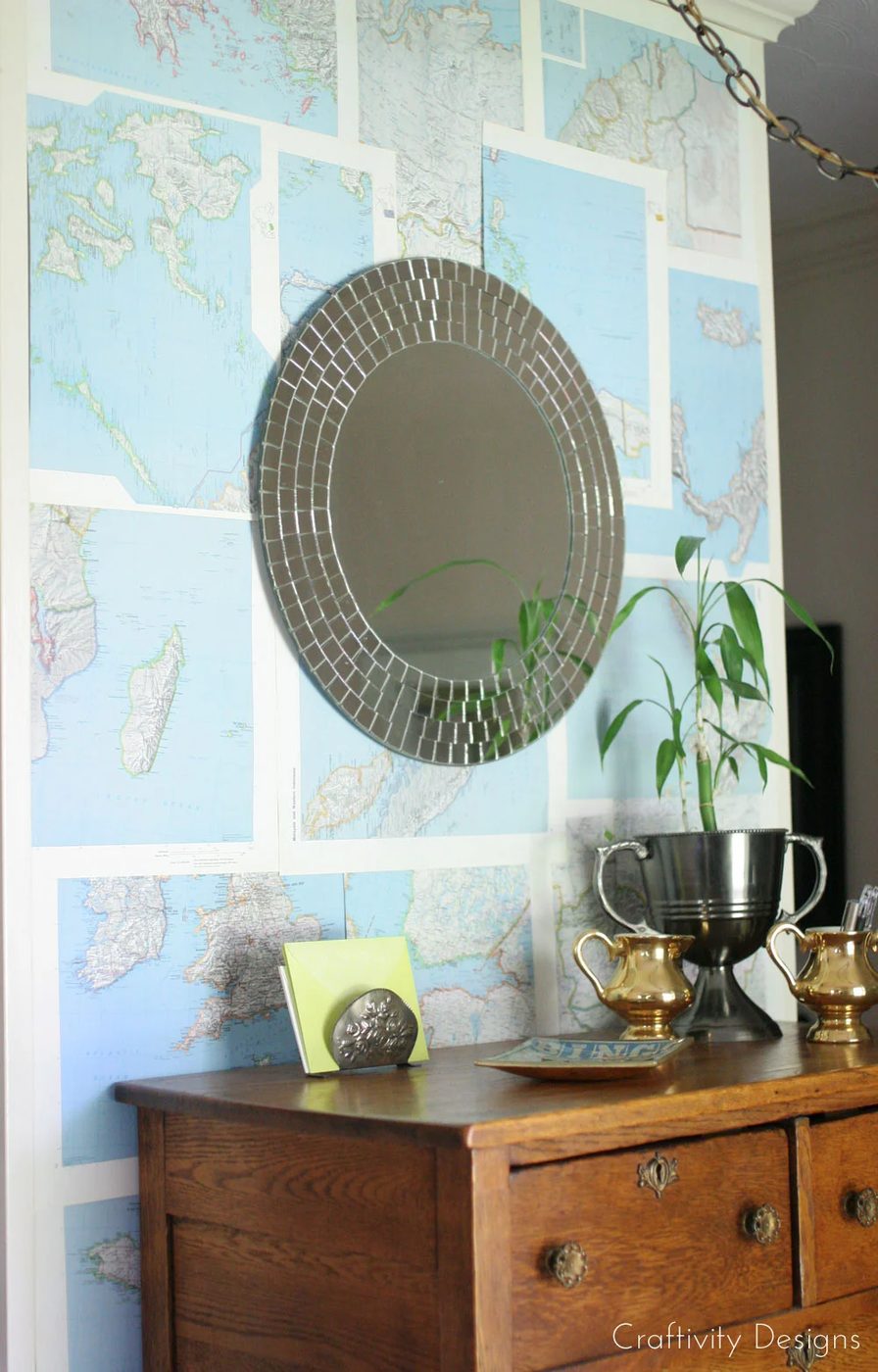 Handmade Wall Treatment with No Nails Required by Craftivity Designs for Bekob