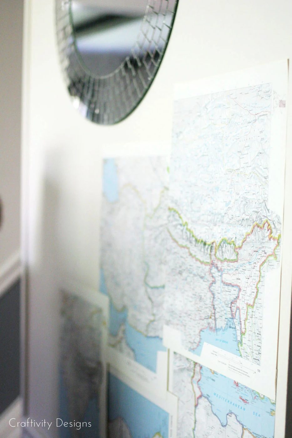 straightforward Wall Treatement that is Renter Friendly by Craftivity Designs for Bekob