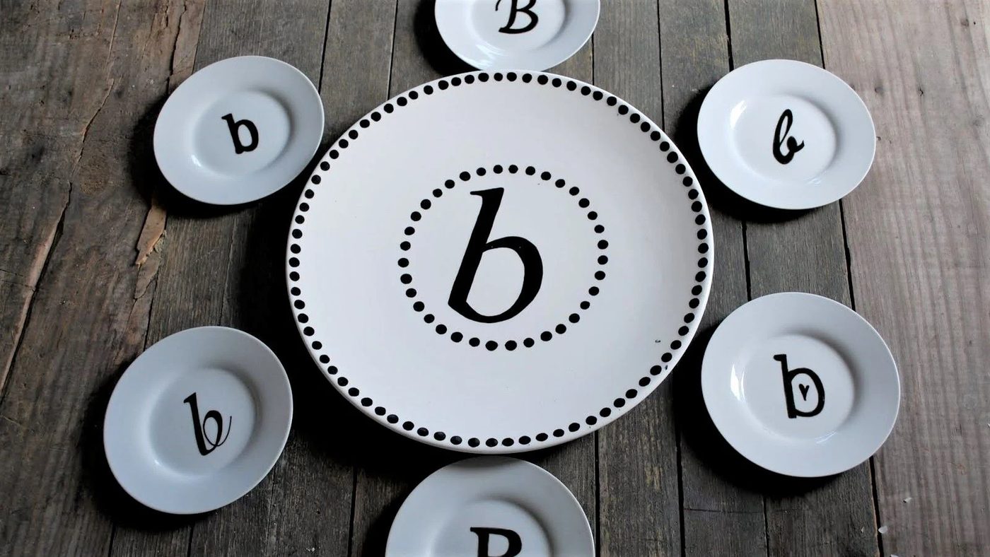 8 Monogram Plates