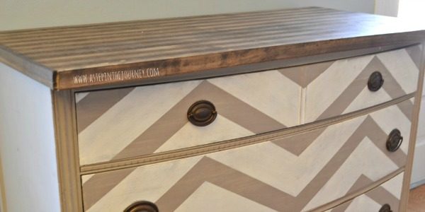 Repurposed Dresser to Kitchen Buffet with Butcher Block Top