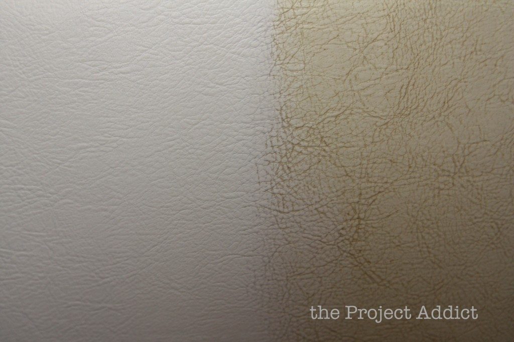 How to Restore a Leather Chair - before and after, The Project Addict featured on Bekob