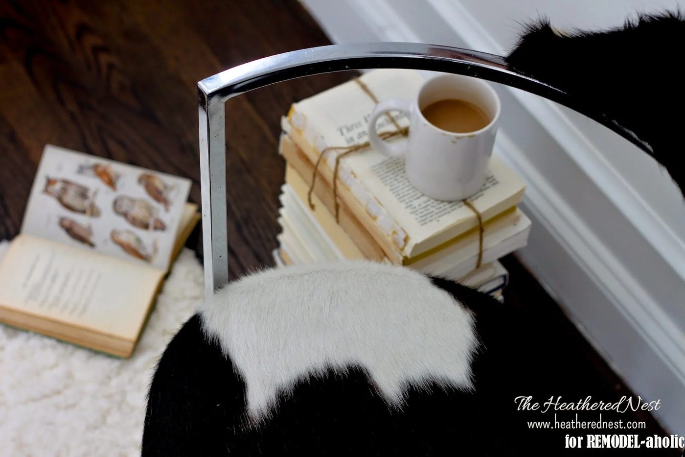 Chrome chair repair and refinish by The Heathered Nest featured on @Bekob