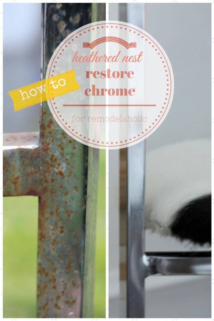 So straightforward! Quickly remove rust from chrome to restore a chair (or anything else) | Bekob.com