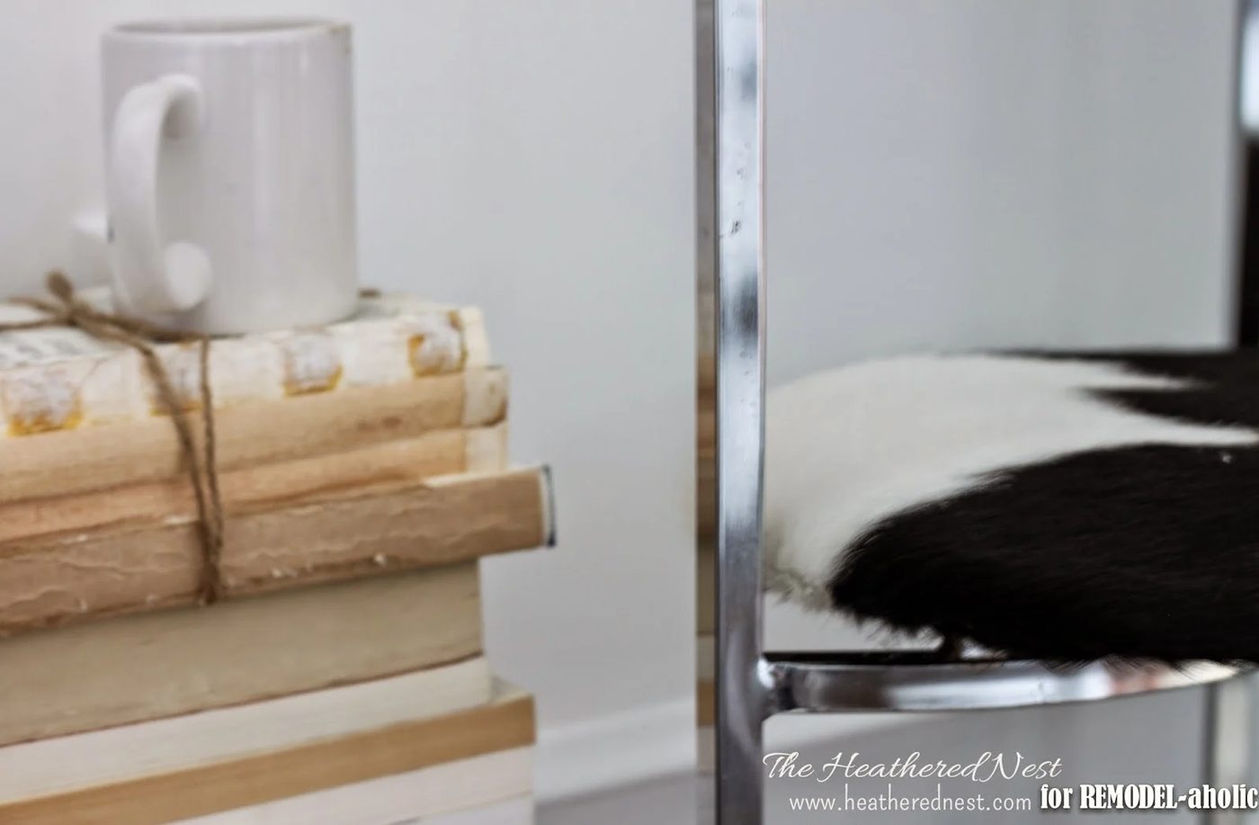 Chrome chair update and repair by The Heathered Nest featured on @Bekob