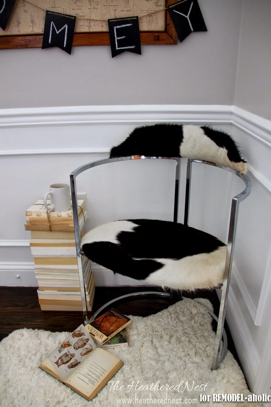 Great update an old rusty chair by The Heathered Nest featured on @Bekob