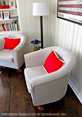 How To Reupholster A Tub Chair | That's My Letter on Bekob.com