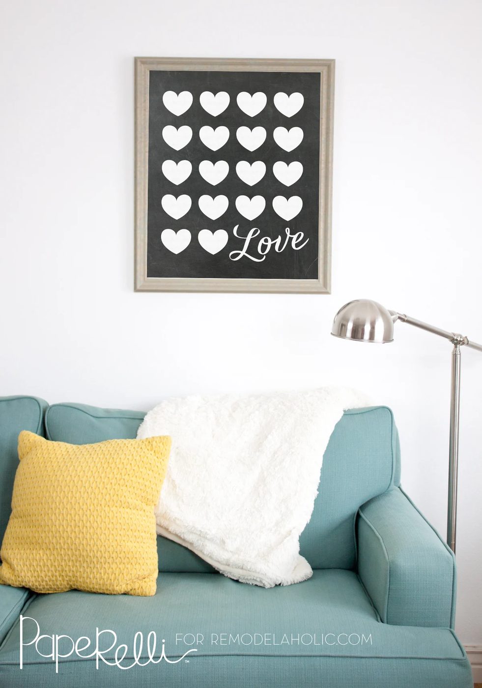 Chalkboard Love Poster Printable Wall Art