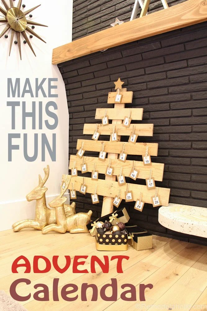 Pallet Wood Christmas Advent Calendar