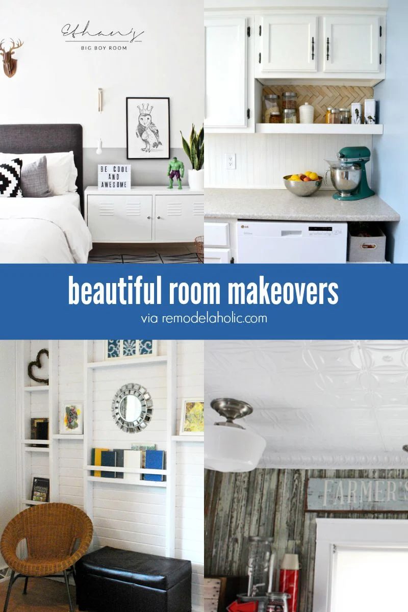 These striking room makeovers will give you some inspiration for giving your room a facelift! Great Handmade options!