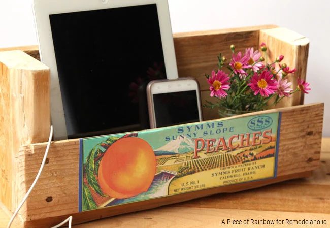 Diy Charging Station From A Pallet, Piece Of Rainbow For Bekob