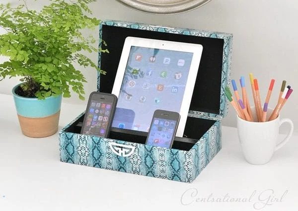 Diy Charging Station Decorative Box by centsational girl on Bekob