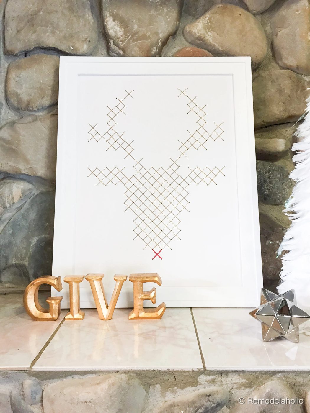 Rudolph Faux Embroidery Art walkthrough by @Bekob-2578