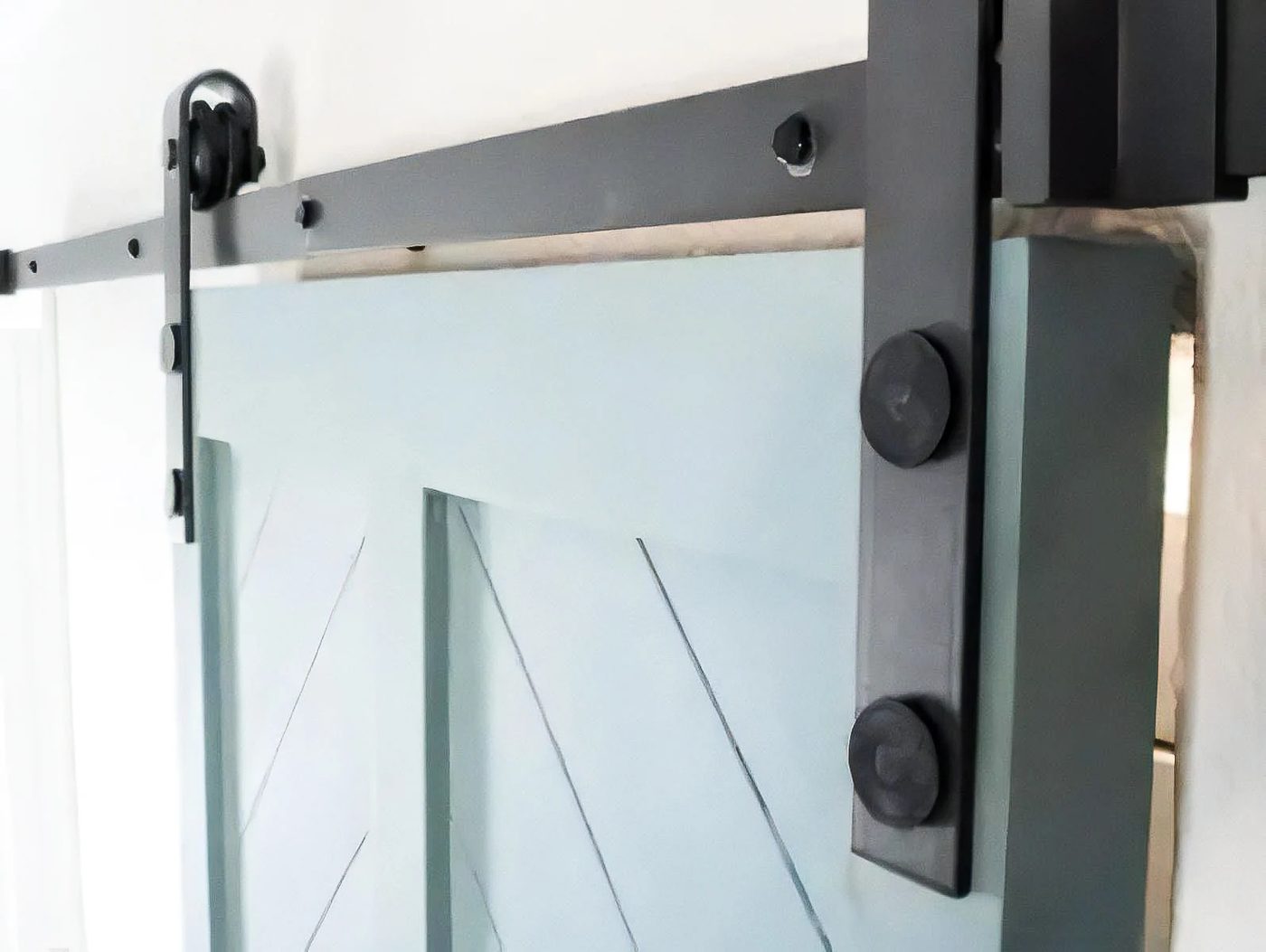 6 Handmade Barn Door Project From An Existing Door1 021153