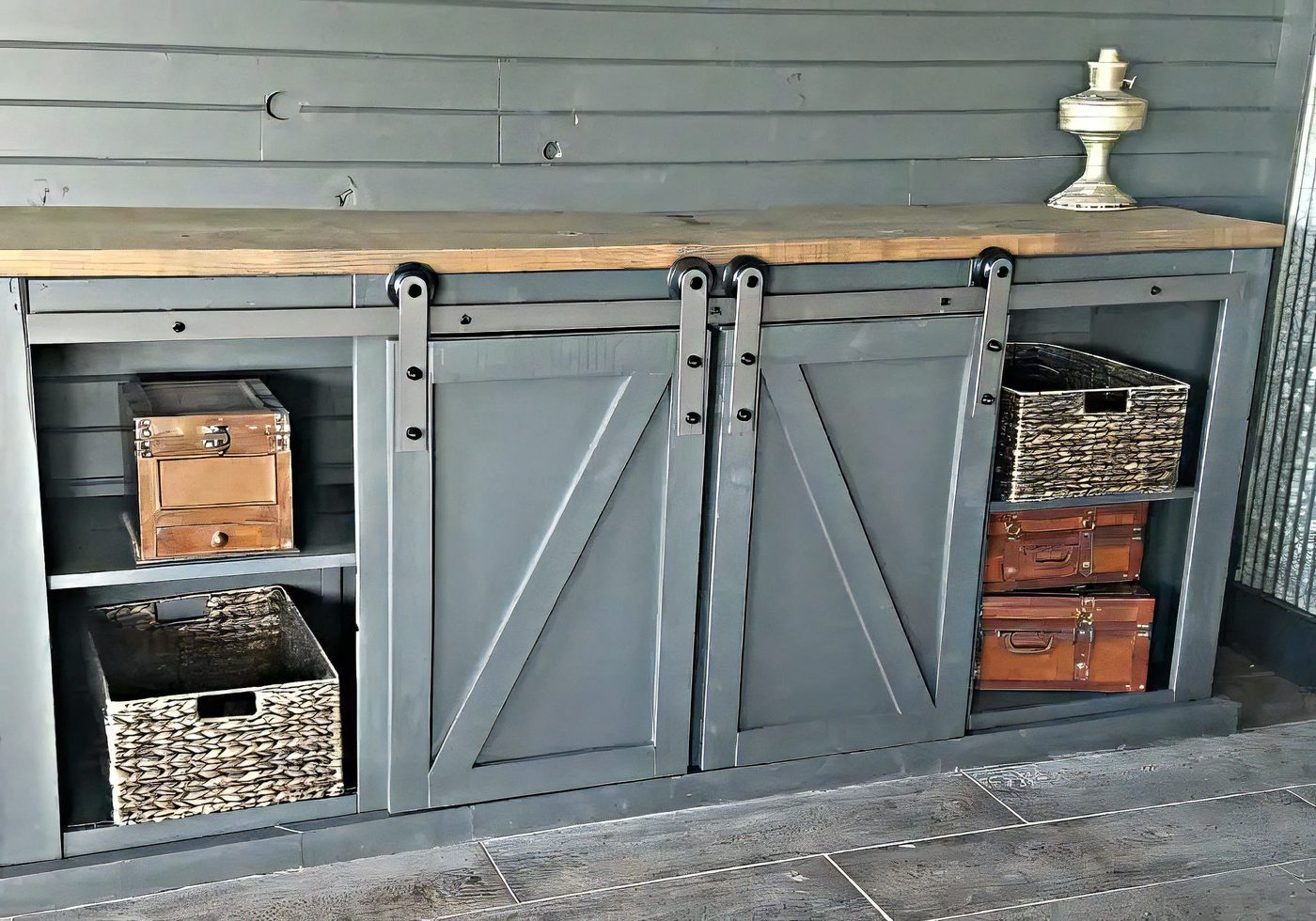 2 How To Build A Sliding Barn Door Console For Your Man Cave 21 021221