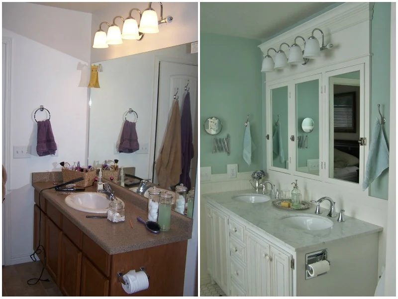 Bathroom makeover before and after - Batchelors Way on @Bekob