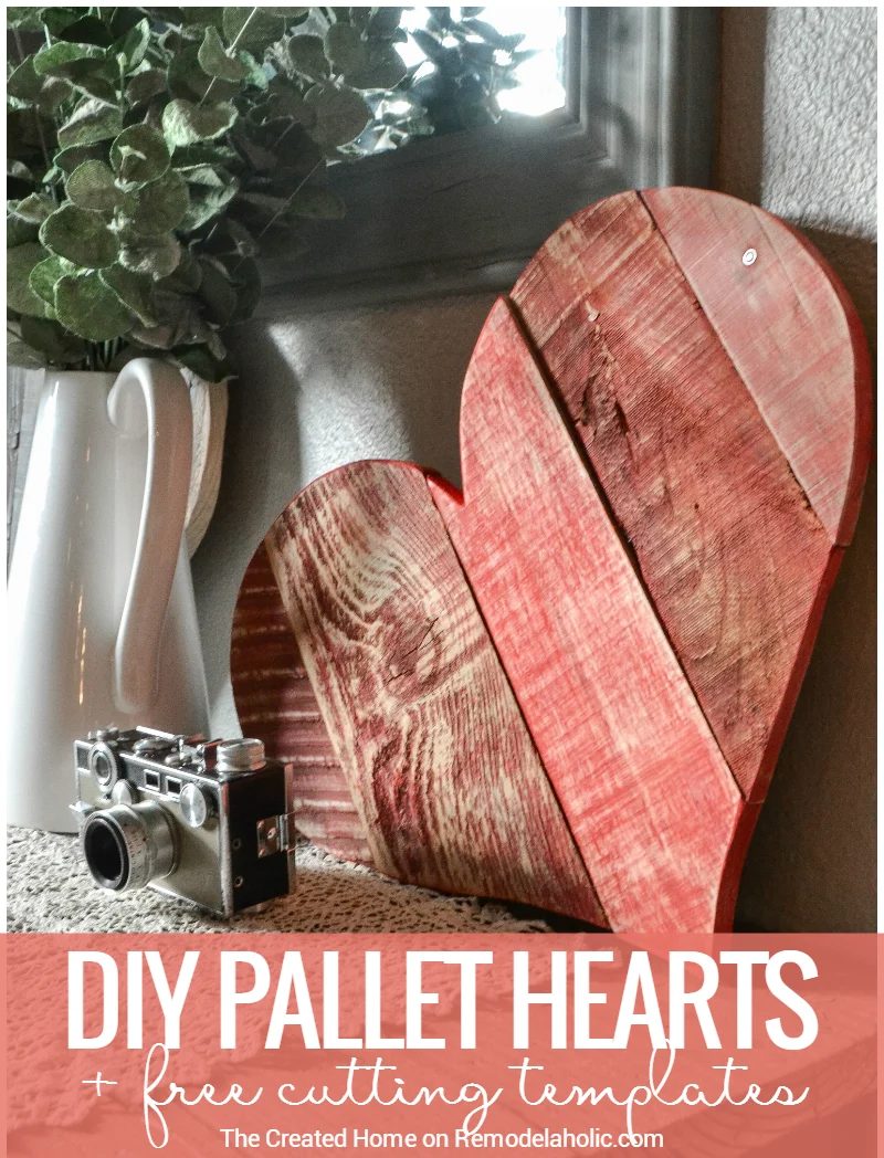 These Handmade rustic pallet wood hearts are the well fitted scrap project to use up those odd and ends of leftover wood. Paint it, whitewash it, or leave it natural.