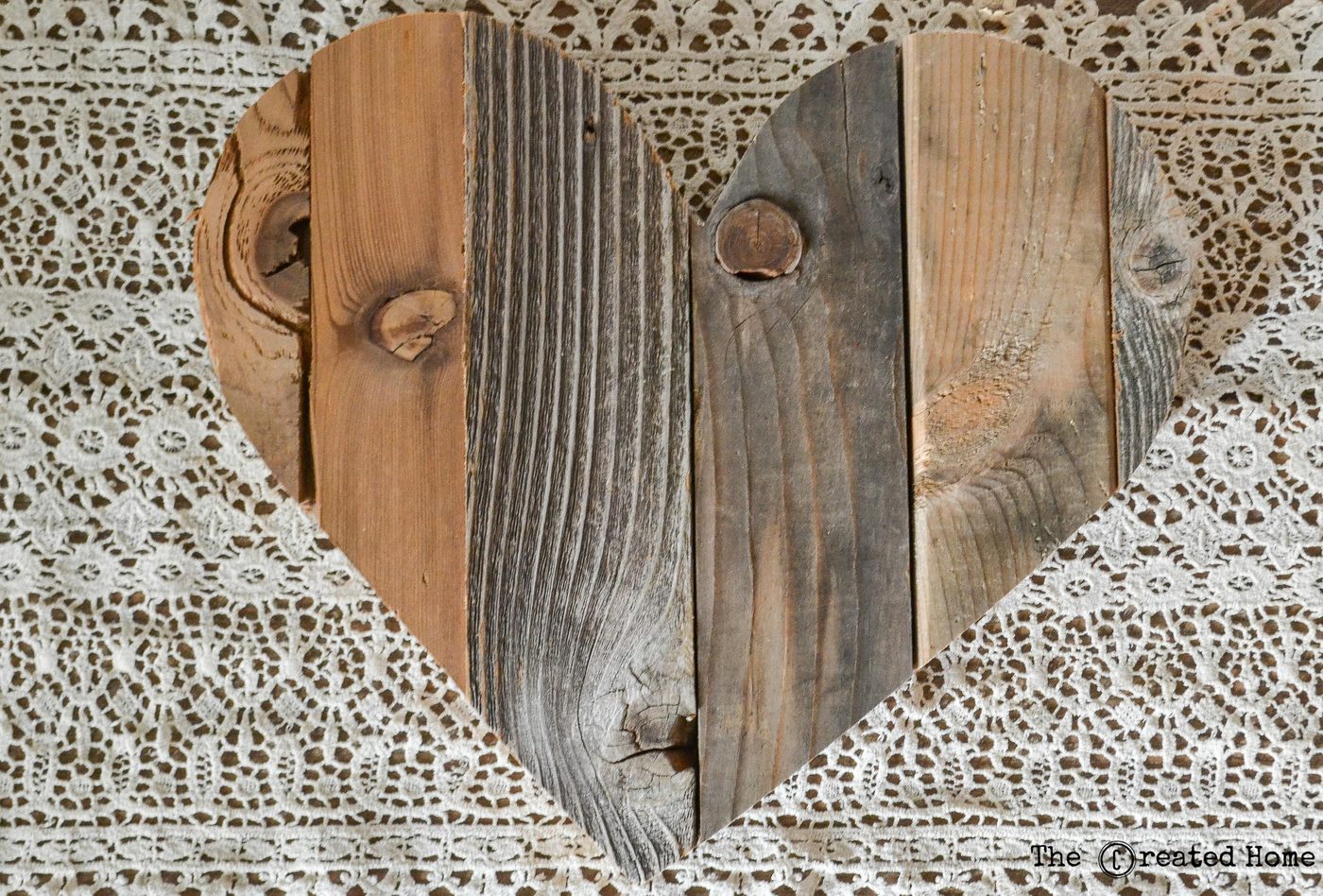 Diy Rustic Pallet Hearts walkthrough, The Created Home On @Bekob (6)