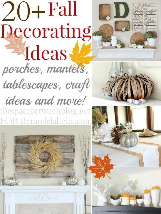Fall Decorating options shared by thespacebetweenblog.net on Bekob.com #Fall #Decorating #FallDecoratingIdeas