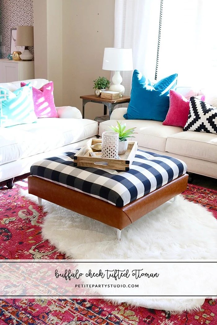 Buffalo Check Ottoman DIY1 700x1050