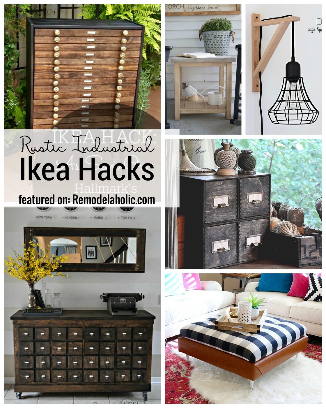 Rustic Industrial IKEA hacks for each room in your home featured on Bekob.com